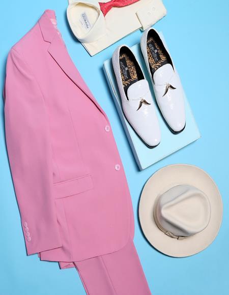Product#JA60814 Pink Tuxedo - Pink Dinner Jacket
