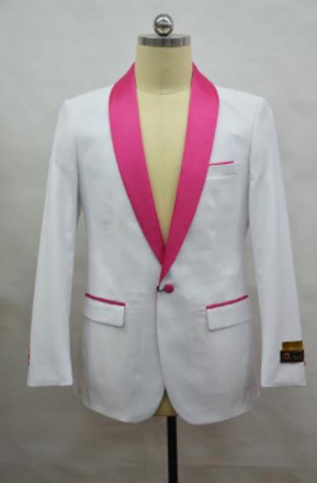 Product#JA60822 Pink Tuxedo - Pink Dinner Jacket
