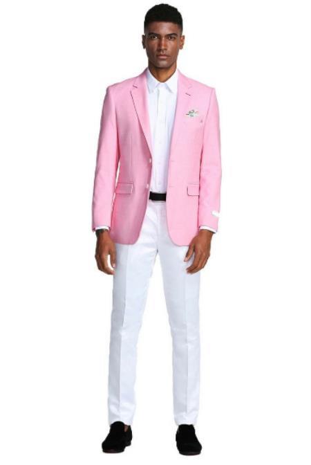 Product#JA60824 Pink Tuxedo - Pink Dinner Jacket