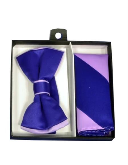 Mens Formal - Wedding Bowtie - Prom Purple and Lavender Bowtie