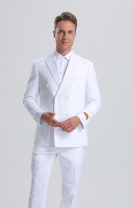 Seersucker Suit - Summer Suit - Cotton Suit - White