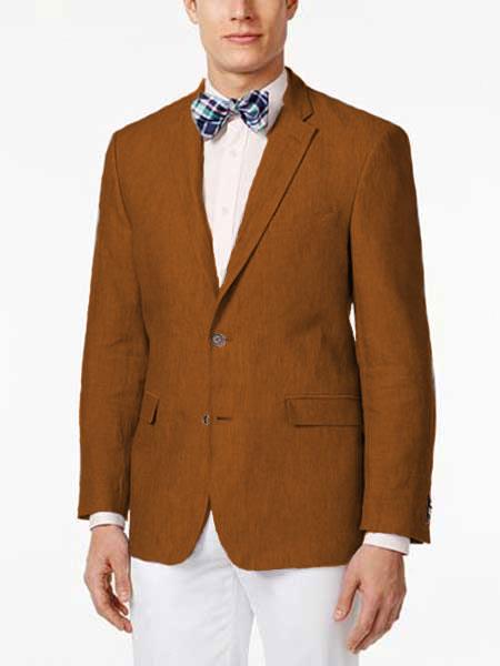 Product#JA61494 Mens Linen Blazer - Brown Linen Sport Coat - Summer Blazer