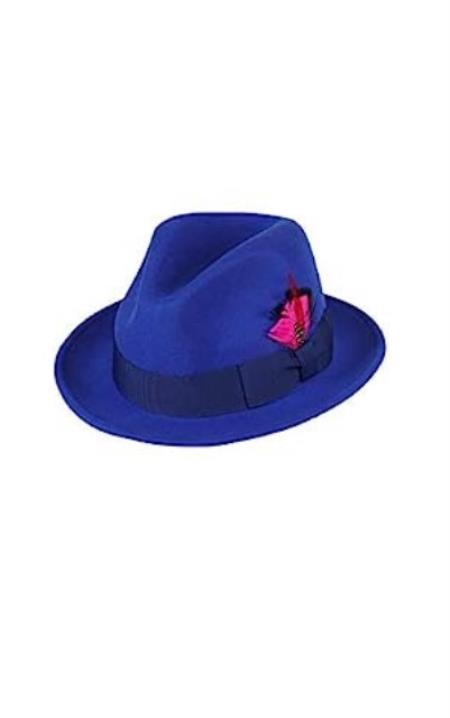 Mens Hat Royal Blue