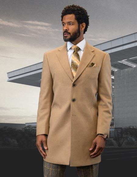 100% Wool Suit - Mens Suits Clearance Sale Camel ~ Khaki~Bronz in Modern Fit or Classic Fit or Slim Fit