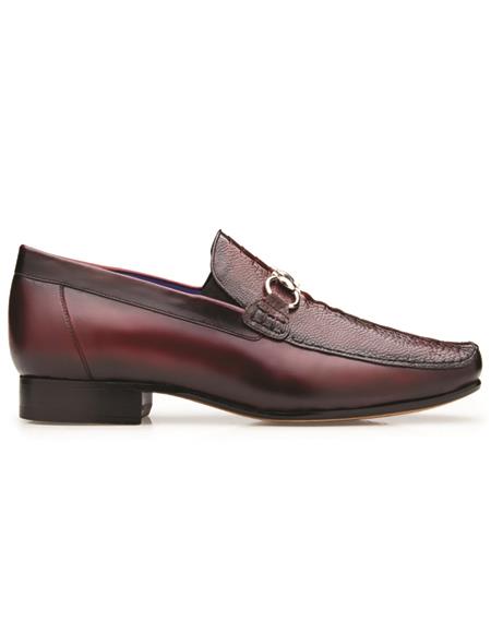 Half Ankle Dress Boot - Belvedere - Bruno Genuine Ostrich Leg and Italian Calf Loafer Dress Shoe - D