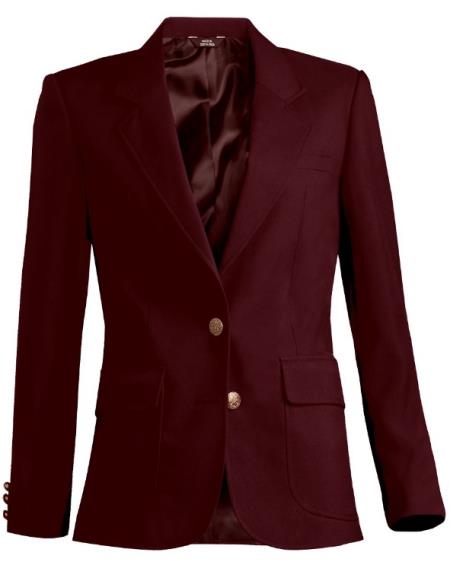 Matching Mens and Women Mens Blazer - Burgundy Sport Coat