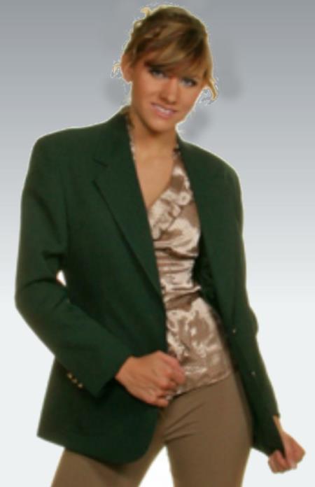 Matching Mens and Women Mens Blazer - Hunter Green Sport Coat