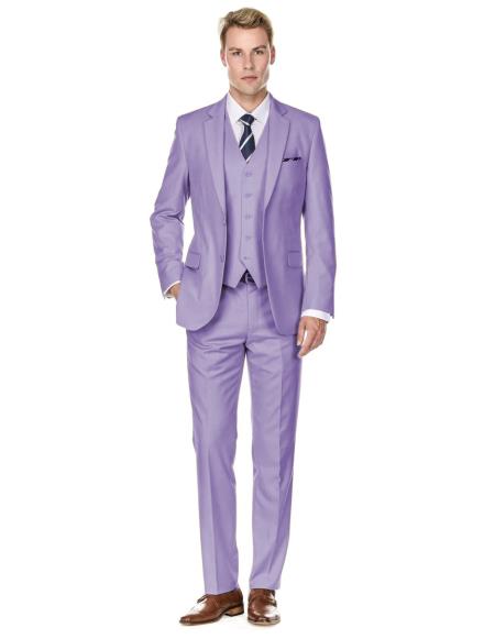 Retro Paris Suits - Retro Paris - Retro Mens Lavender Suits - Style 