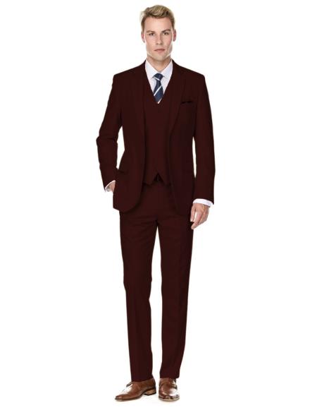 Retro Paris Suits - Retro Paris- Retro Mens Dark Brown Suits - Style 