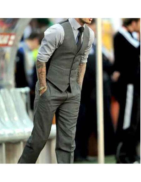Men's David Beckham Single Breasted Notch Lapel