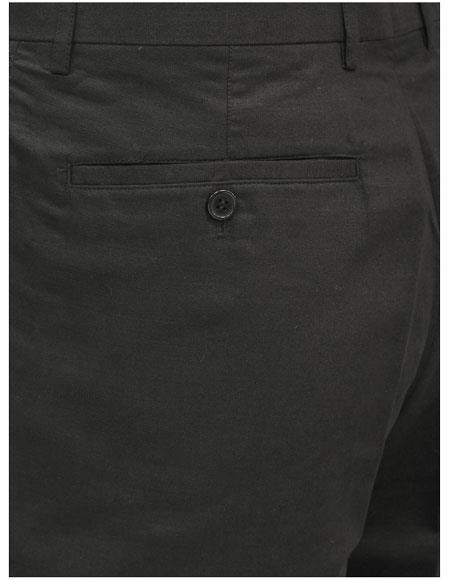 Men's Two Piece Short Sleeve Linen Black