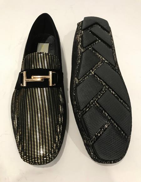 Men's Slip-On Black Shoes