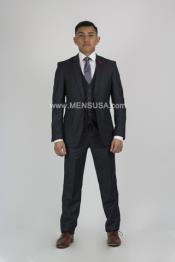  2 Button Style Notch Lapel Suit