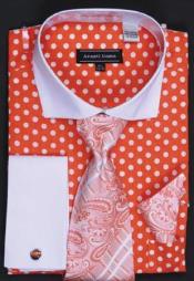  AC-419 Avanti Uomo Orange Polka Dot Two Tone Design