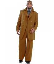  GV2797 Suit Three Piece Vested With Peacoat Jacket with