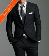  Luxury Italian Made 2-Button Fitted Suit