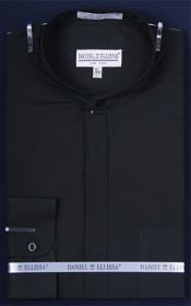  Banded Collar dress shirts without collars