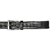  Jet Black Genuine Hornback Belt 