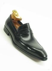  JSM-5883 Black Mens Slip On Style Fashionable Carrucci Loafer