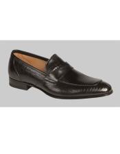  JSM-6601 Mens Red Bottom Loafers Black Teju Lizard Shoes
