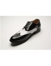  Two Toned Black ~ White Dress Shoes