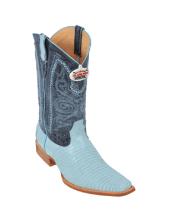 Blue Teju Cowboy Boots