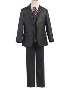  SM413 Grey Kids Boys Kids Sizes Vest Suits For