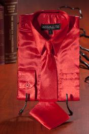  Kids Boys red color shade Satin