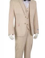  CH1972 Cheap priced Mens Searsucker Seersucker Sale Beige Suits