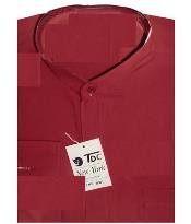 TDCBandedCollarShirtBurgundy/WineMaroon