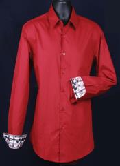 Red Full Sleeve Dress shirt