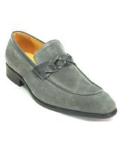  JSM-6360 Carrucci Mens Fashionable Slip On Genuine Suede With