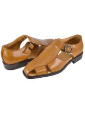   Mens Brown Casual Sandal Shoe
