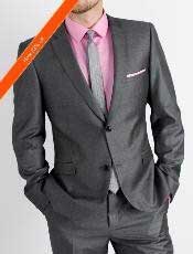  Grey Masculine color Slim narrow Style Fit Suit 