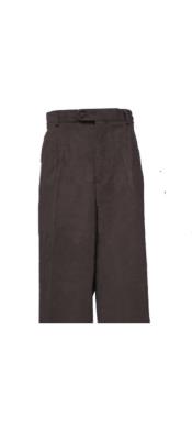  JSM-2839 Corduroy Black Pleated Pants Slacks For Men