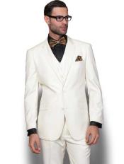 Cream Vested Suit