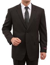 SolidLiquidJetBlack2ButtonStyleFrontClosureSuit