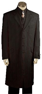  Liquid Jet Black Exclusive Fashion Long length Zoot Suit