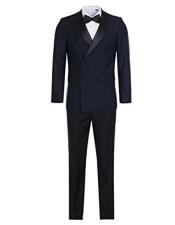  Double Breasted Tuxedo Mens Slim Fit