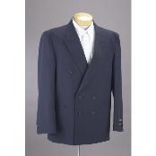  Double Breasted Navy Blue Shade Dress Suit 