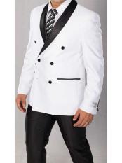 Double Breasted White Tux