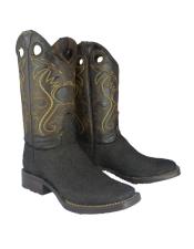  Mens Bota Rodeo Forrada Yute Mexican Cowboy Boot For