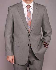  Gray Birdseye 2-button Suit 