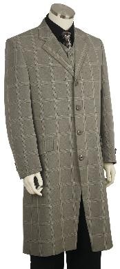  ZN8160 Fashion Long length Zoot Suit Grey 