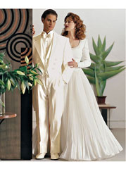 White Linen Designer Suit