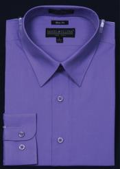  narrow Style Fit Dress Shirt - Lavender Color 