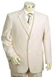  Sucker Suit Seersucker Suit Cheap priced Taupe mens Seersucker