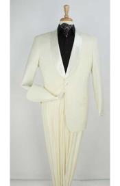  Ivory ~ Cream ~ Off White Shawl Tuxedo Suit