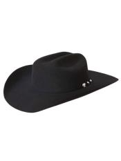  KA0412 Mens Black Handmade Cowboy Hat 