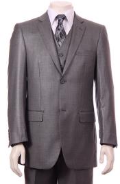  Fit Two 2 Button Style Vested Athletic Cut Suits